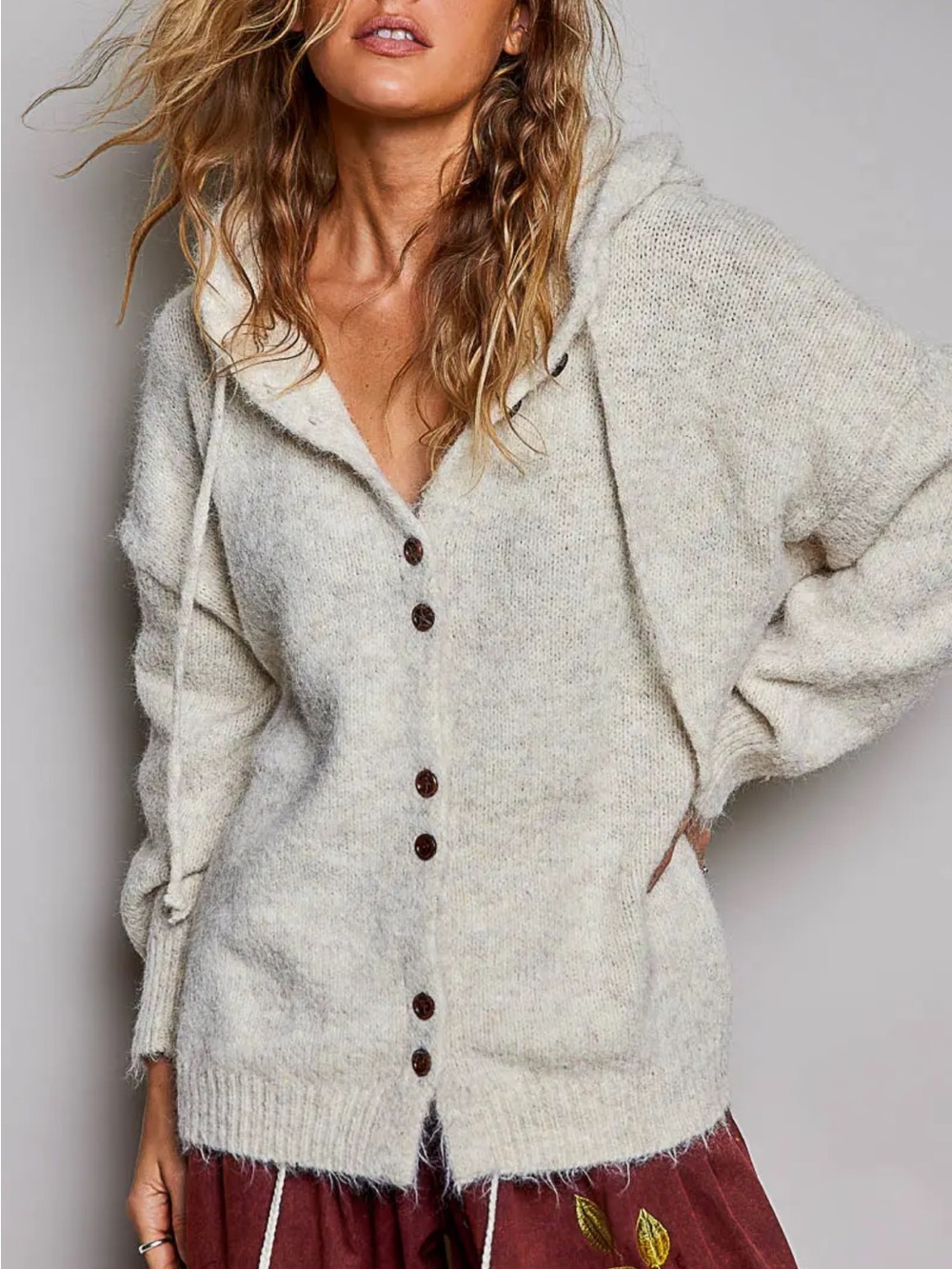 🆕🤍POL OAT OVERSIZED BUTTON-DOWN